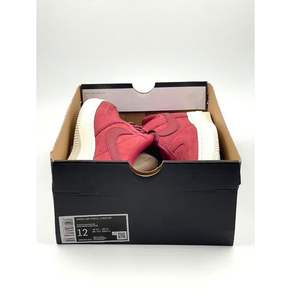 NEW Women's Size 12 Nike Air Force 1 Low Premium 'Team Red' DR9503 600 Sail AF1 - Picture 6 of 6